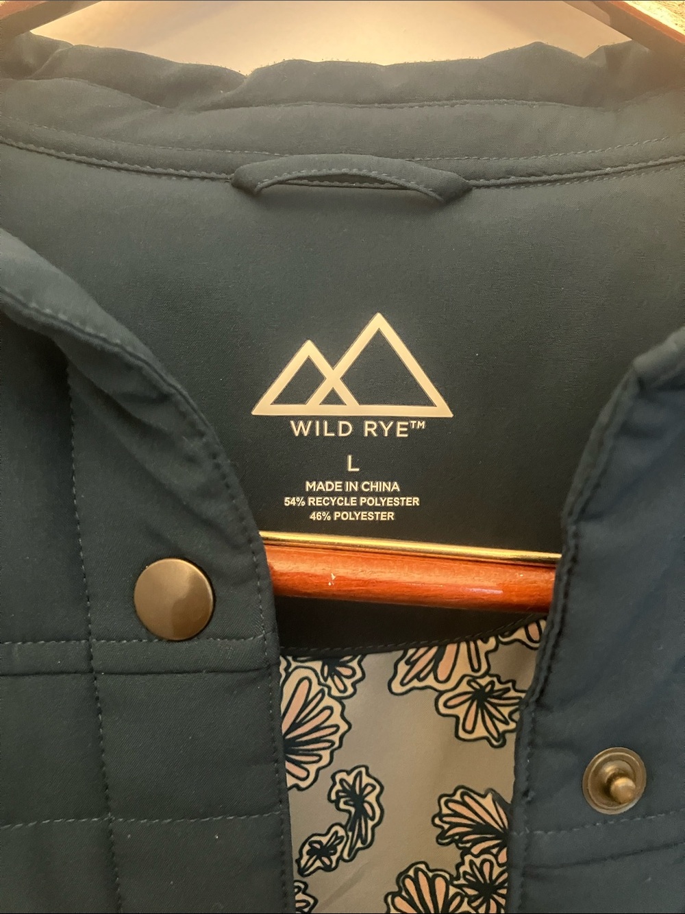 Wild Rye Teal Imogene Shacket Size L - Picture 2 of 11